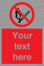 PF5212: Custom No Open Flames Sign