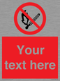 PF5212: Custom No Open Flames Sign