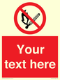 PF5212: Custom No Open Flames Sign