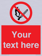 PF5212: Custom No Open Flames Sign