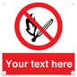 PF5212: Custom No Open Flames Sign
