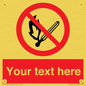 PF5212: Custom No Open Flames Sign