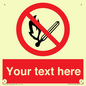 PF5212: Custom No Open Flames Sign