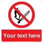 PF5212: Custom No Open Flames Sign