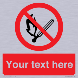 PF5212: Custom No Open Flames Sign