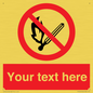PF5212: Custom No Open Flames Sign