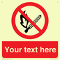PF5212: Custom No Open Flames Sign