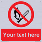 PF5212: Custom No Open Flames Sign