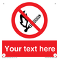 PF5212: Custom No Open Flames Sign