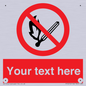 PF5212: Custom No Open Flames Sign