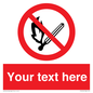 PF5212: Custom No Open Flames Sign