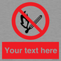 PF5212: Custom No Open Flames Sign