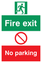 PF5474: Fire exit No parking