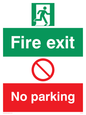 PF5474: Fire exit No parking