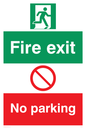 PF5474: Fire exit No parking