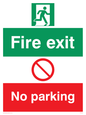 PF5474: Fire exit No parking