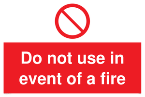 PF5509: Do not use in event of fire