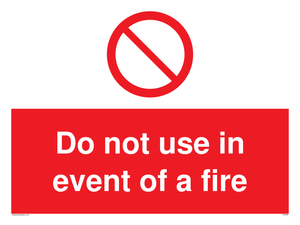 PF5509: Do not use in event of fire
