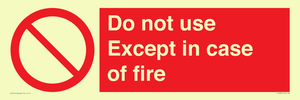 PF5685: Do not use except in case of fire