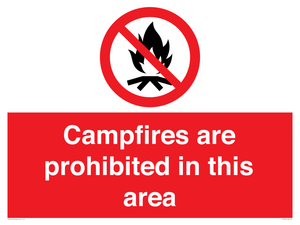 PF7659: Campfires are prohibited this area