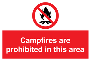 PF7659: Campfires are prohibited this area