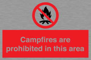 PF7659: Campfires are prohibited this area