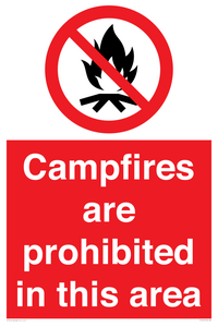 PF7659: Campfires are prohibited this area