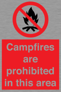 PF7659: Campfires are prohibited this area