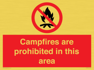 PF7659: Campfires are prohibited this area