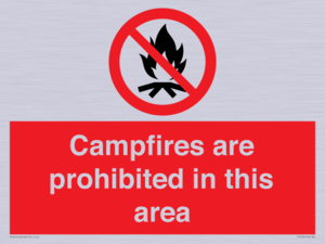 PF7659: Campfires are prohibited this area
