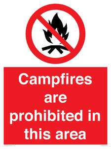 PF7659: Campfires are prohibited this area