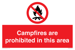 PF7659: Campfires are prohibited this area