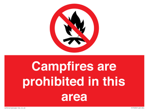 PF7659: Campfires are prohibited this area