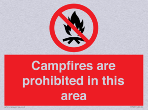 PF7659: Campfires are prohibited this area