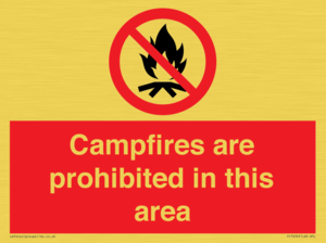 PF7659: Campfires are prohibited this area