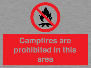 PF7659: Campfires are prohibited this area