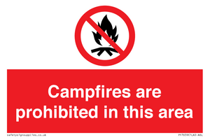 PF7659: Campfires are prohibited this area