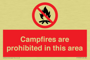 PF7659: Campfires are prohibited this area