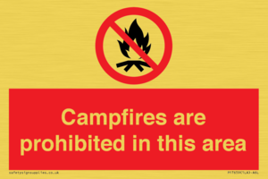 PF7659: Campfires are prohibited this area