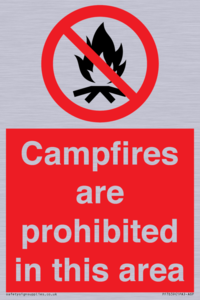 PF7659: Campfires are prohibited this area