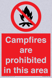 PF7659: Campfires are prohibited this area