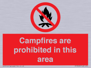 PF7659: Campfires are prohibited this area
