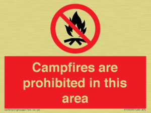 PF7659: Campfires are prohibited this area