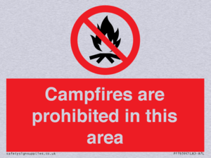 PF7659: Campfires are prohibited this area