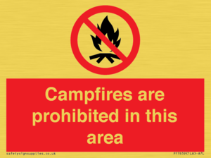 PF7659: Campfires are prohibited this area