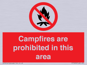 PF7659: Campfires are prohibited this area