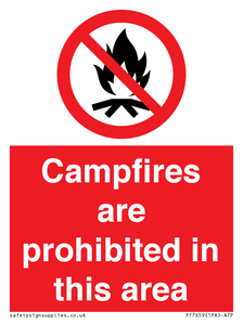 PF7659: Campfires are prohibited this area