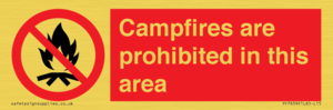 PF7659: Campfires are prohibited this area