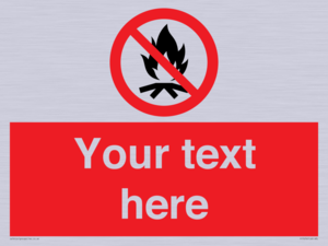 PF7676: Custom prohibition No campfire