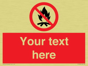 PF7676: Custom prohibition No campfire